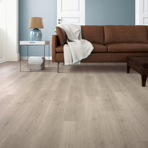 Living room with laminate flooring - Driftwood Collective- Silver Shadow