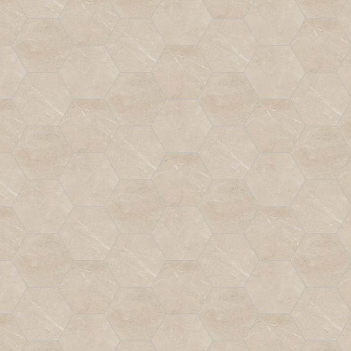 Perpetuo Elegant Beige, Hexagon, 8, Matte title by Daltile